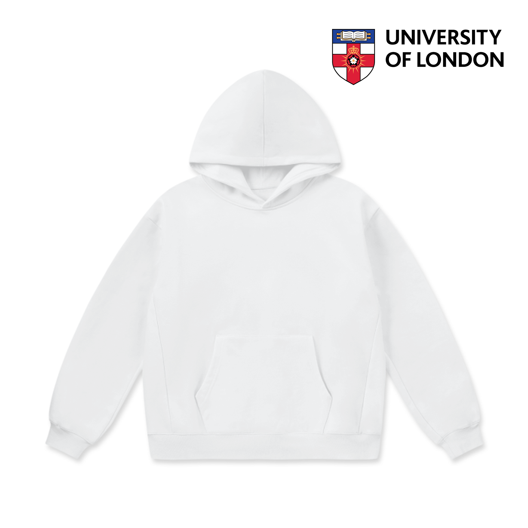 LCC Super Weighted Hoodie - University of London (Full Logo)